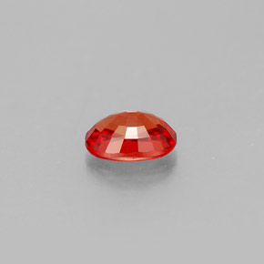 Zaffiro naturale arancione da 0,60 ct, taglio ovale, VVS-VS