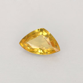 Zaffiro naturale giallo da 0,40 ct, trillion, VVS-VS