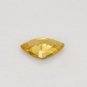 Zaffiro naturale giallo da 0,40 ct, trillion, VVS-VS