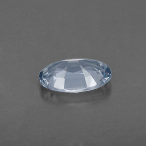 Zaffiro naturale grigio da 0,52 ct, taglio ovale, VVS-VS