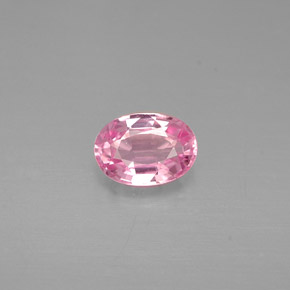 Zaffiro naturale rosa da 0,58 ct, taglio ovale, VVS-VS