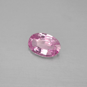 Zaffiro naturale rosa da 0,47 ct, taglio ovale, VVS-VS