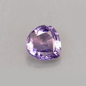 Zaffiro naturale viola da 0,53 ct, taglio a pera, VS