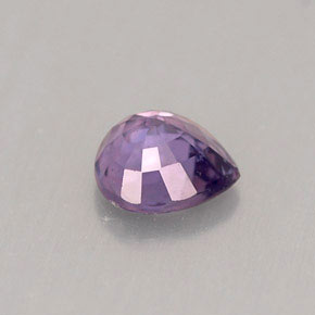 Zaffiro naturale viola da 0,53 ct, taglio a pera, VS