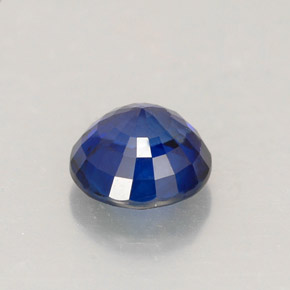 Zaffiro naturale blu da 1,11 ct, taglio rotondo, VVS-VS