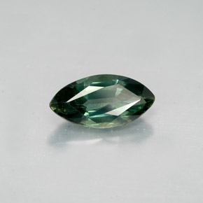Zaffiro naturale verde da 1,40 ct, marchesa, VS