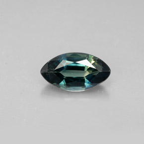 Zaffiro naturale verde da 1,47 ct, marchesa, VVS