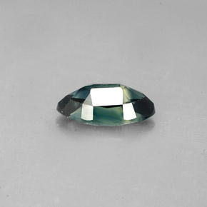 Zaffiro naturale verde da 1,47 ct, marchesa, VVS