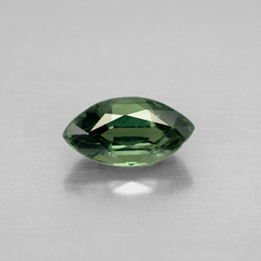 Zaffiro naturale verde da 1,40 ct, marchesa, VS