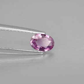 Zaffiro naturale viola da 0,46 ct, taglio ovale, VVS