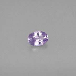 Zaffiro naturale viola da 0,52 ct, taglio ovale, IF