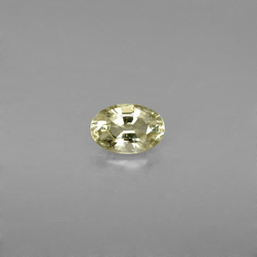 Zaffiro naturale giallo da 0,61 ct, taglio ovale, VS