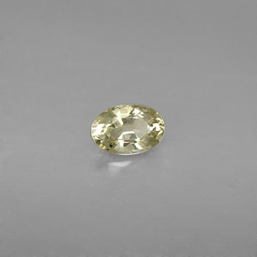 Zaffiro naturale giallo da 0,61 ct, taglio ovale, VS
