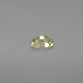Zaffiro naturale giallo da 0,61 ct, taglio ovale, VS
