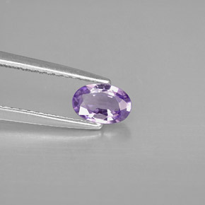 Zaffiro naturale viola da 0,47 ct, taglio ovale, VVS-VS