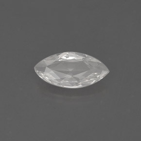 Zaffiro naturale bianco da 0,54 ct, marchesa, VVS