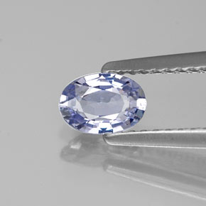 Zaffiro naturale viola da 0,60 ct, taglio ovale, VVS-VS