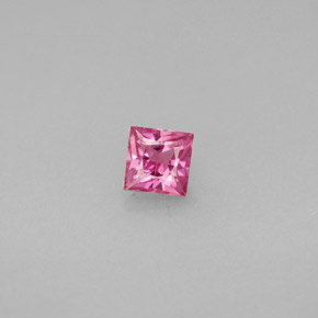 Zaffiro naturale rosa da 0,46 ct, quadrato, VS