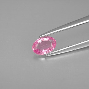 Zaffiro naturale rosa da 0,44 ct, taglio ovale, VS