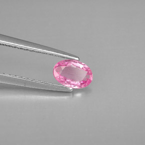 Zaffiro naturale rosa da 0,44 ct, taglio ovale, VS