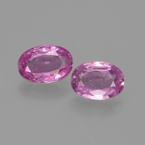 Zaffiro naturale rosa da  ct, taglio ovale, VVS-VS