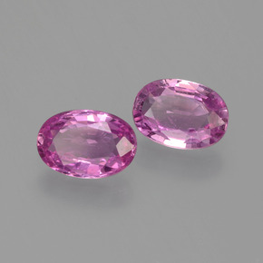 Zaffiro naturale rosa da  ct, taglio ovale, VVS-VS