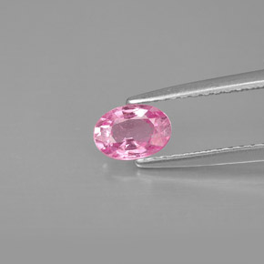 Zaffiro naturale rosa da 0,61 ct, taglio ovale, VS