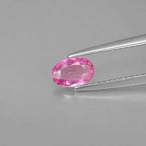 Zaffiro naturale rosa da 0,51 ct, taglio ovale, VVS-VS