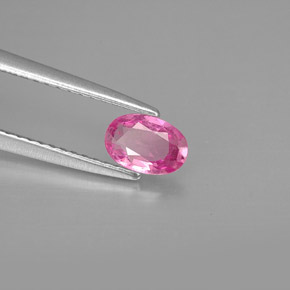 Zaffiro naturale rosa da 0,51 ct, taglio ovale, VVS-VS