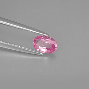 Zaffiro naturale rosa da 0,47 ct, taglio ovale, VVS-VS