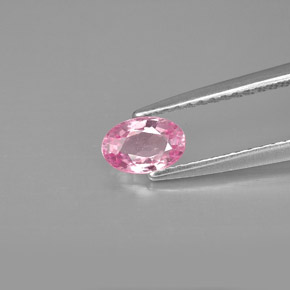 Zaffiro naturale rosa da 0,60 ct, taglio ovale, VVS