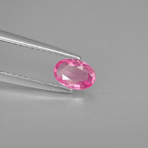 Zaffiro naturale rosa da 0,49 ct, taglio ovale, VVS