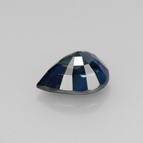 Zaffiro naturale blu da 1,42 ct, taglio a pera, VVS