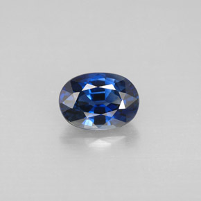 Zaffiro naturale blu da 1,21 ct, taglio ovale, VVS-VS