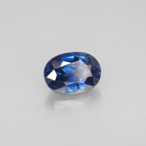 Zaffiro naturale blu da 1,21 ct, taglio ovale, VVS-VS