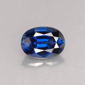 Zaffiro naturale blu da 1,14 ct, taglio ovale, VVS-VS