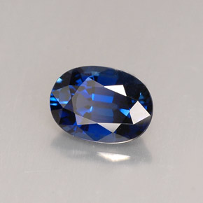 Zaffiro naturale blu da 1,14 ct, taglio ovale, VVS-VS