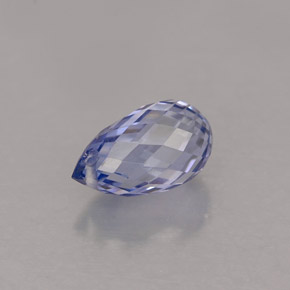 Zaffiro naturale blu da 1,19 ct, briolette, VVS