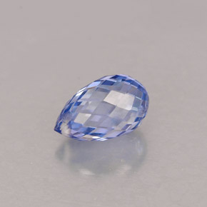 Zaffiro naturale blu da 1,11 ct, briolette, VS