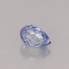 Zaffiro naturale blu da 1,11 ct, briolette, VS
