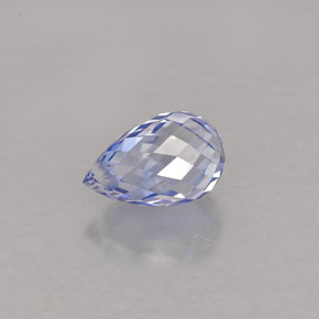 Zaffiro naturale blu da 0,96 ct, briolette, VVS-VS