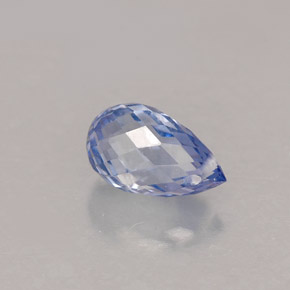 Zaffiro naturale blu da 1,12 ct, briolette, VS-SI