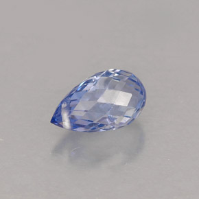 Zaffiro naturale blu da 1,12 ct, briolette, VS-SI