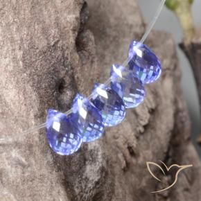 Gemme di Zaffiro Intense Blue  naturale da 2.29 ct, Taglio briolette, VVS-VS