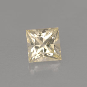 Zaffiro naturale giallo da 1,01 ct, quadrato, VVS-VS