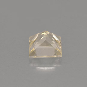 Zaffiro naturale giallo da 1,01 ct, quadrato, VVS-VS