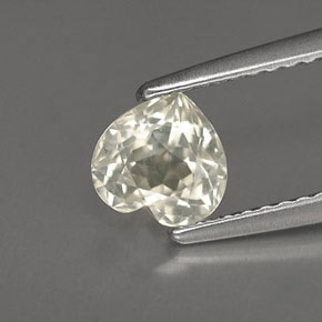 Zaffiro naturale giallo da 1,15 ct, a forma di cuore, VVS-VS