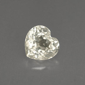 Zaffiro naturale giallo da 1,15 ct, a forma di cuore, VVS-VS