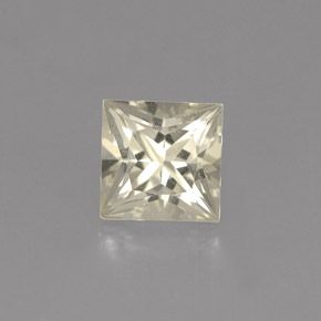 Zaffiro naturale giallo da 0,96 ct, quadrato, VVS-VS