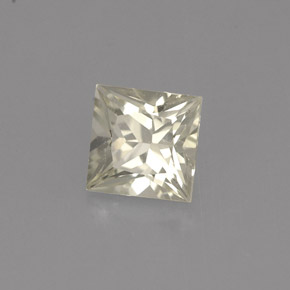 Zaffiro naturale giallo da 0,96 ct, quadrato, VVS-VS